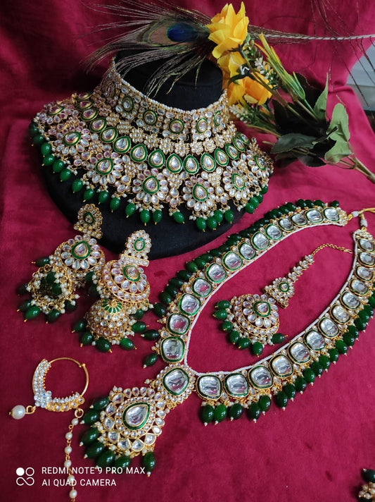 ir Jewelry Sets Contemporary Kundan Jewelry Ensemble