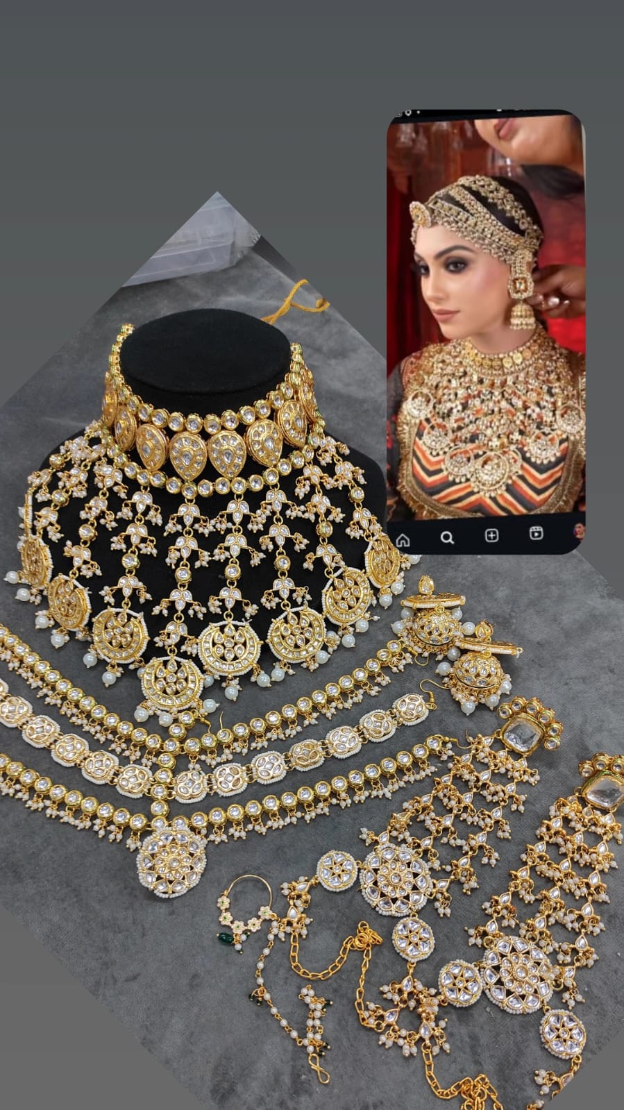 Padmavati Bridal Kundan Jewelry Set – Royal Rajputana Style