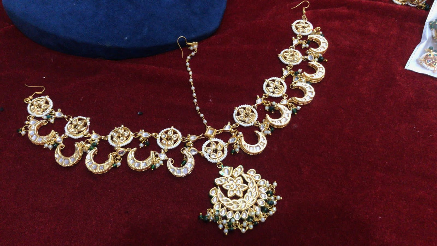 LV Maangtikka ZEVAR I Traditional Rajwadi Bridal Mathapatti