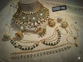 the Zevar Indian Bridal Jewelry Set Royal Kundan Bridal Choker Necklace Set with Jhumka Earrings and Pearl Accessories