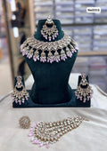 the Zevar polki bridal set Emerald Green The Royal Polki & Pearl Semi Bridal Wedding Ensemble Zevar Exclusive