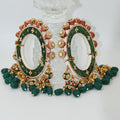 Zevar Bangle Exquisite Rajwadi Kundan Kada - Gold Plated Bridal Bangle