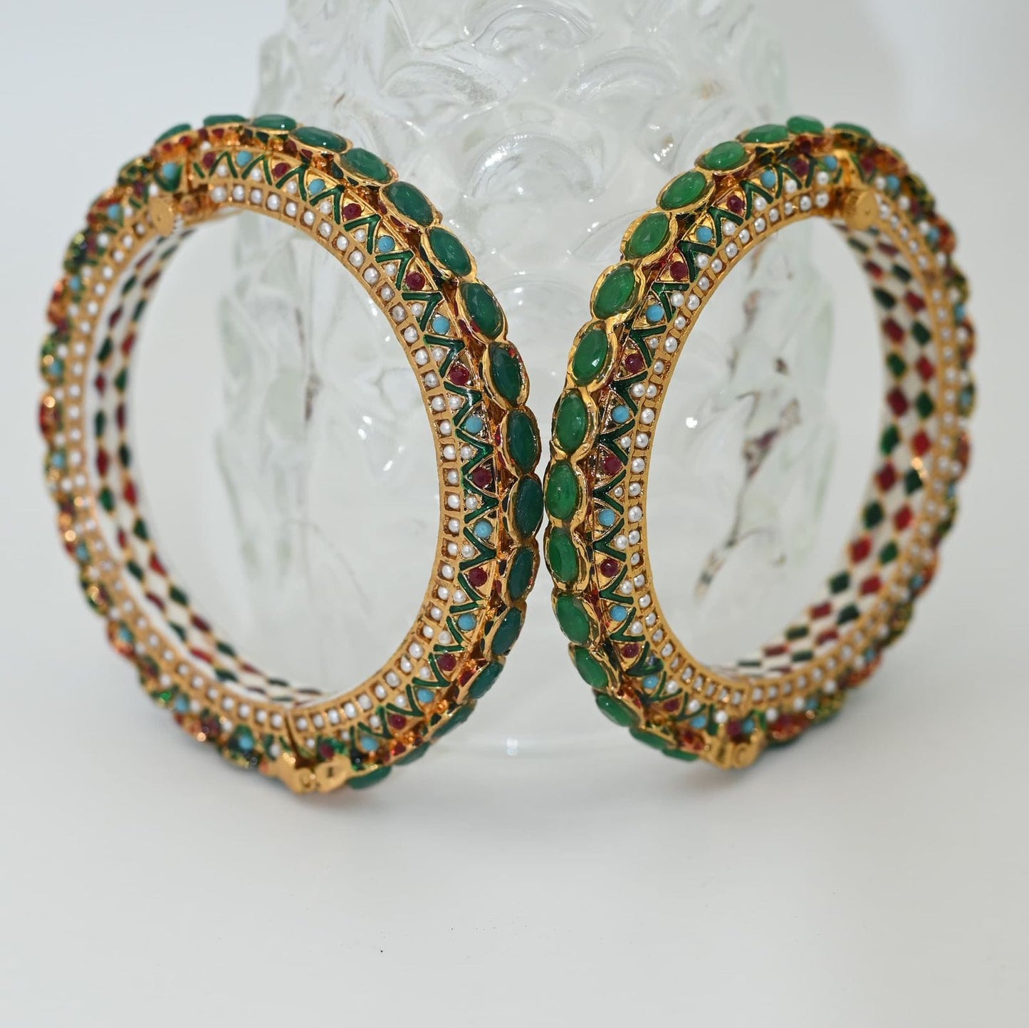 Zevar Bangle Regal Rajwadi Gold Plated Bangle | Exquisite Bridal Jewellery