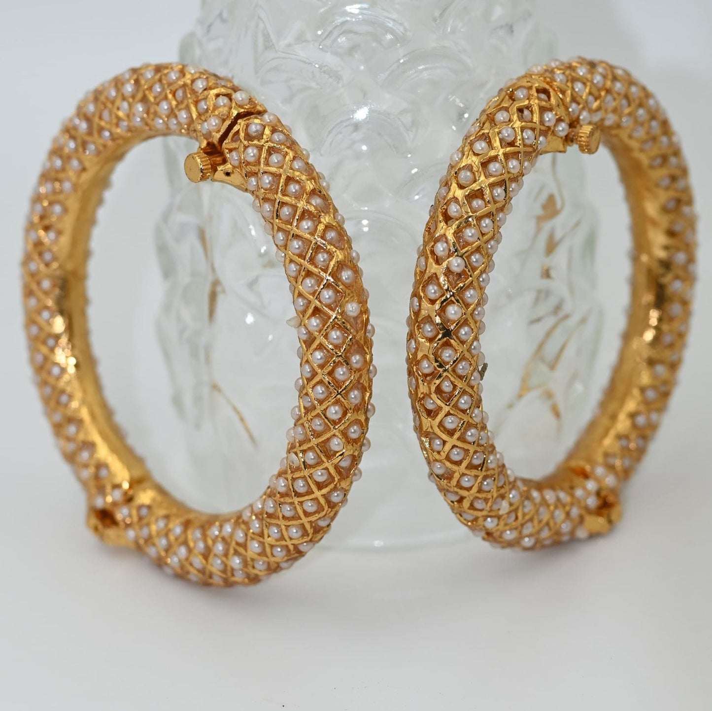 Zevar Bangle Regal Rajwadi Gold Plated Bangle - Exquisite Bridal Jewelry