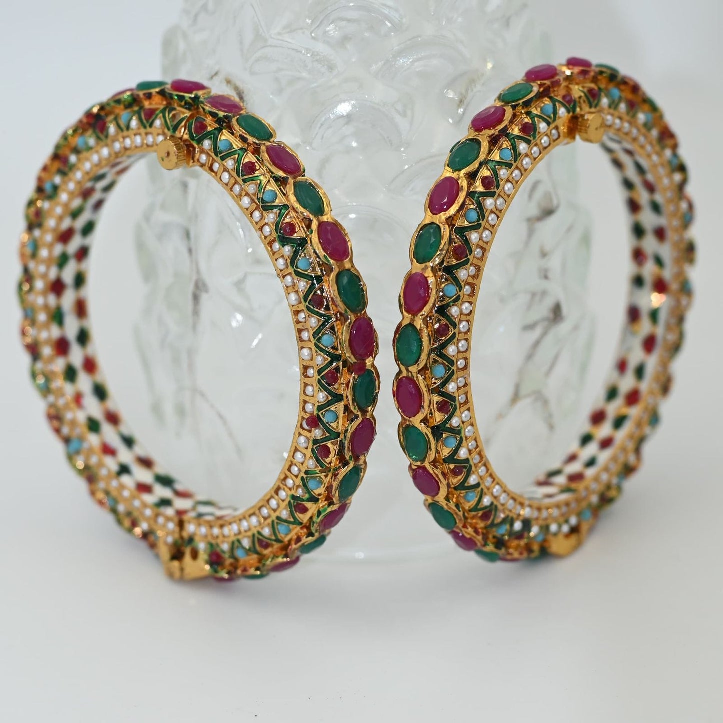 Zevar Bangle Regal Rajwadi Gold Plated Bangle | Exquisite Indian Jewellery