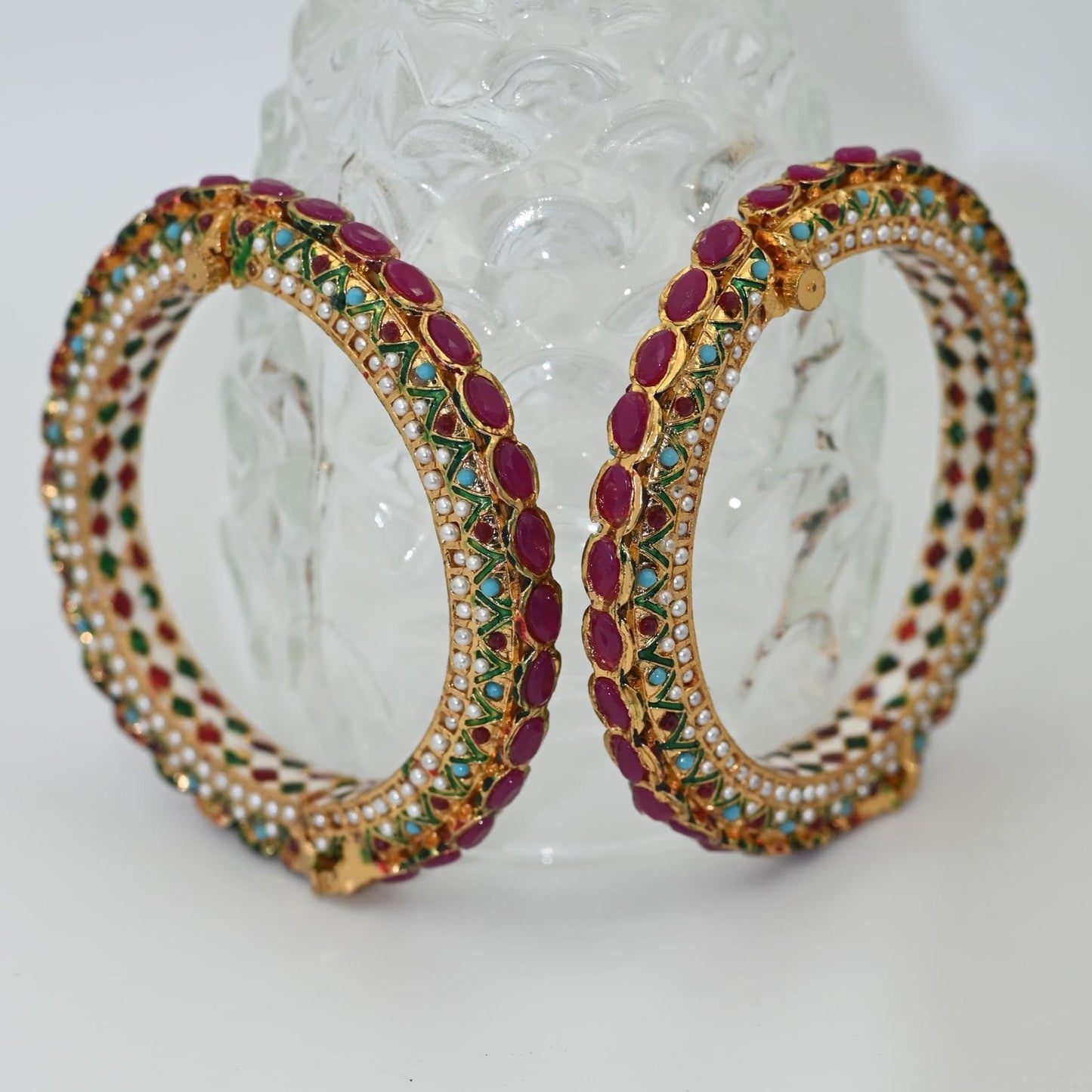 Zevar Bangle Regal Rajwadi Gold Plated Bangle | Traditional Imitation Jewellery