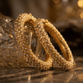 Zevar Bangle Regal Rajwadi Style Gold Plated Bangle | Traditional Jewelry