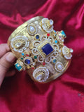 Zevar Brass bangel kada with stones