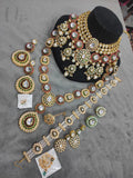 Zevar Bridal Jewellery Set Heavy Kundan Full Bridal Jewellery Set by Zevar
