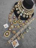 Zevar Bridal Jewellery Set Kundan Heavy Bridal Jewellery Set | Grand Wedding Necklace & Earrings