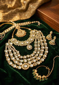 Zevar Bridal Jewellery Set Regal Kundan Bridal Jewellery Set | Exquisite Wedding Collection