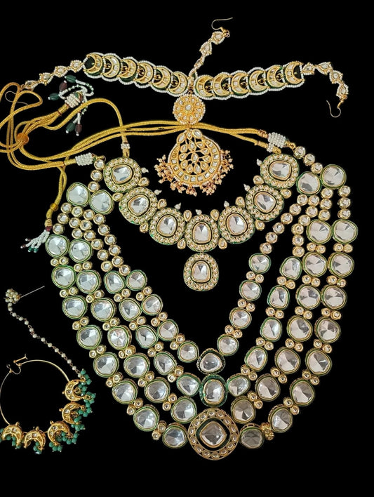 Zevar Bridal Jewellery Set Regal Kundan Bridal Jewellery Set | Exquisite Wedding Collection