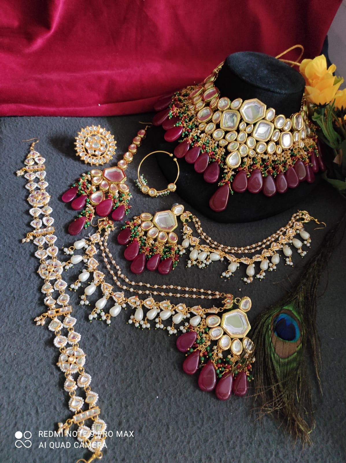Wedding Kundan Necklace Kundan Jewelry Kundan Neckpiece Designer