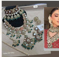 Zevar Bridal Jewelry Set Bridal jewellery long and short necklace unique style
