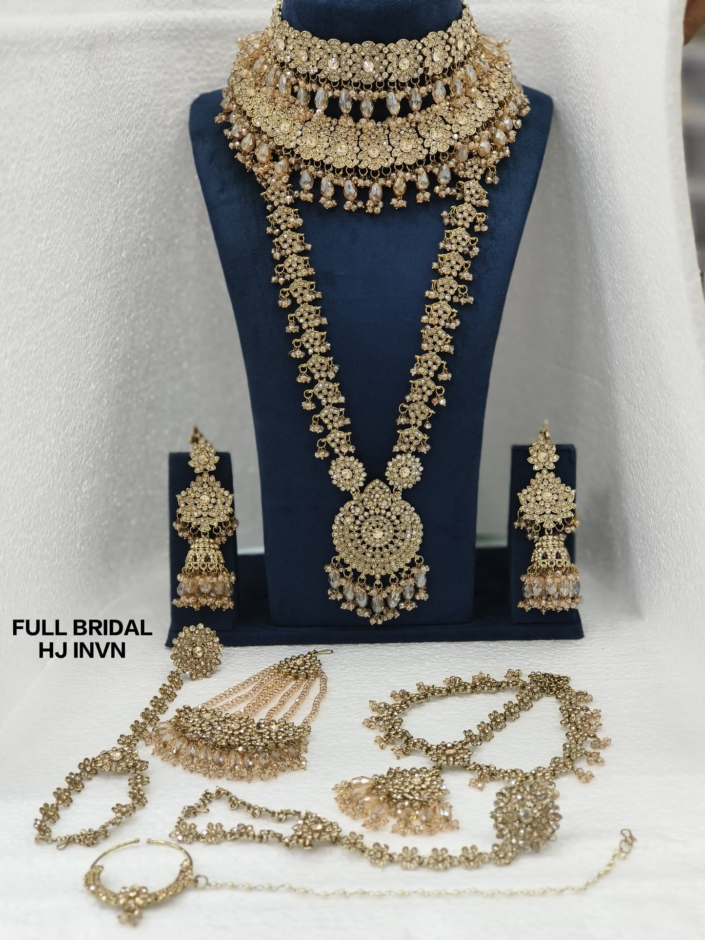 Zevar Bridal Jewelry Set D 2 Exquisite Full Bridal Kundan Necklace Set - Wedding & Engagement Jewelry