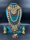 Zevar Bridal jewelry Traditional Mehroon Bridal Set by Zevar Jewellery