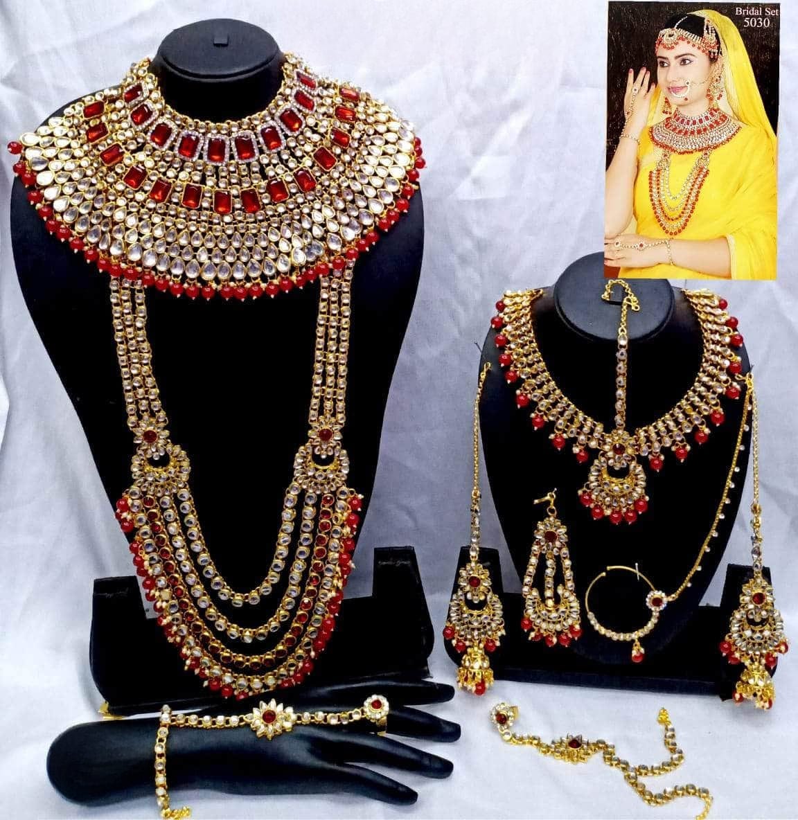 Zevar Bridal necklace meroon ZEVAR | Premium Quality Kundan Bridal Jewellery Set