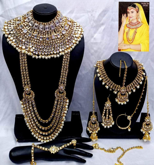Zevar Bridal necklace white ZEVAR | Premium Quality Kundan Bridal Jewellery Set