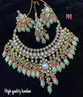 Zevar Choker Necklace Regal Gold Plated Kundan Choker Necklace Set with Earrings | Traditional Indian Jewellery