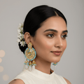 Zevar Earrings ZEVAR I High Quality Kundan Earrings Set