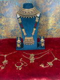 Zevar Indian Bridal Jewelry Set Royal Gold Plated Copper Full Bridal Jewellery Set