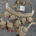 Zevar Jewellery Set Multicolour Designer Kundan Choker Necklace Set | Indian Ethnic Jewellery