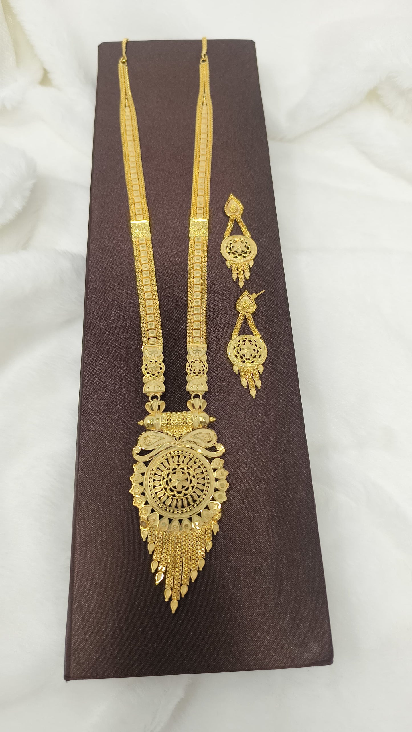 Zevar Jewelry > Necklaces > Rani Haar Traditional Gold Plated Long Rani Haar - Indian Bridal Necklace