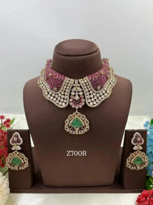 Zevar Jewelry Polki Uncut Kundan Choker Necklace | Premium Bridal Jewelry