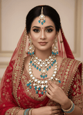 Zevar Jewelry Premium Quality New Collection Kundan Bridal Jewellery Earring With Maangtika