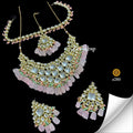 Zevar Jewelry Sets Pink Serenity Kundan Jewelry Set