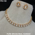 Zevar Necklace Pure Brass Real Kundan Choker Necklace | Traditional Indian Jewelry