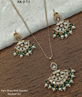 Zevar Necklace Set Jadau Kundan Pendent Necklace Set | Zevar Indian Jewelry