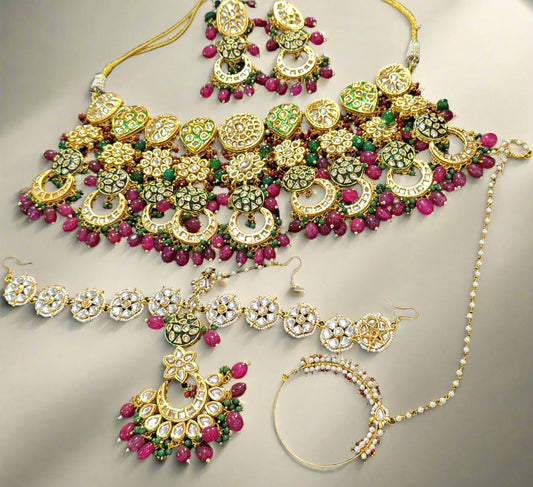 Zevar Necklace Timeless Glamour: Kundan Choker Necklace Set for Effortless Elegance