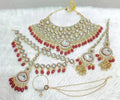 Zevar Traditional Indian Bridal Jewelry Set Traditional Kundan And Pearl Bridal Jewellery Set