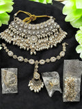 Zevar Traditional Indian Jewelry Set Kundan And Pearl Bridal Jewelry Set