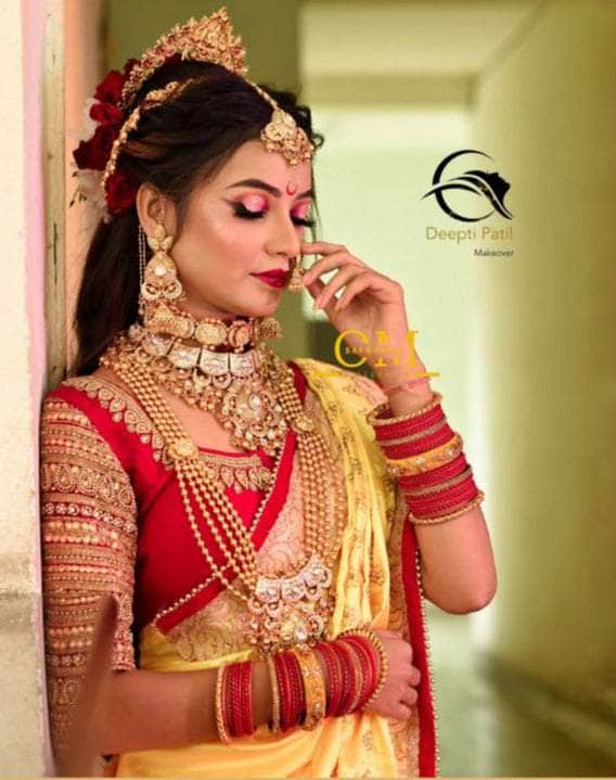 Zevar Bridal necklace Gold-Plated Heavy Bridal Handcrafted Jewellery Set By Zevar.