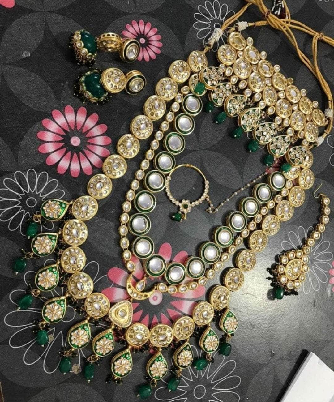 Zevar Bridal necklace Gold Plated Kundan Dulhan Bridal Jewellery By Zevar