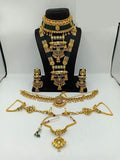 Zevar Bridal necklace Green Full Bridal Jewellery Set By Zevar
