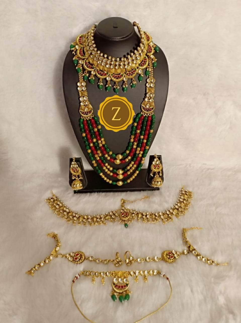 Zevar Bridal necklace Indian Bridal Jewellery Set By Zevar