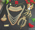 Zevar Bridal necklace Indian Traditional Bridal Kundan Wedding Jewelry Set By Zevar.