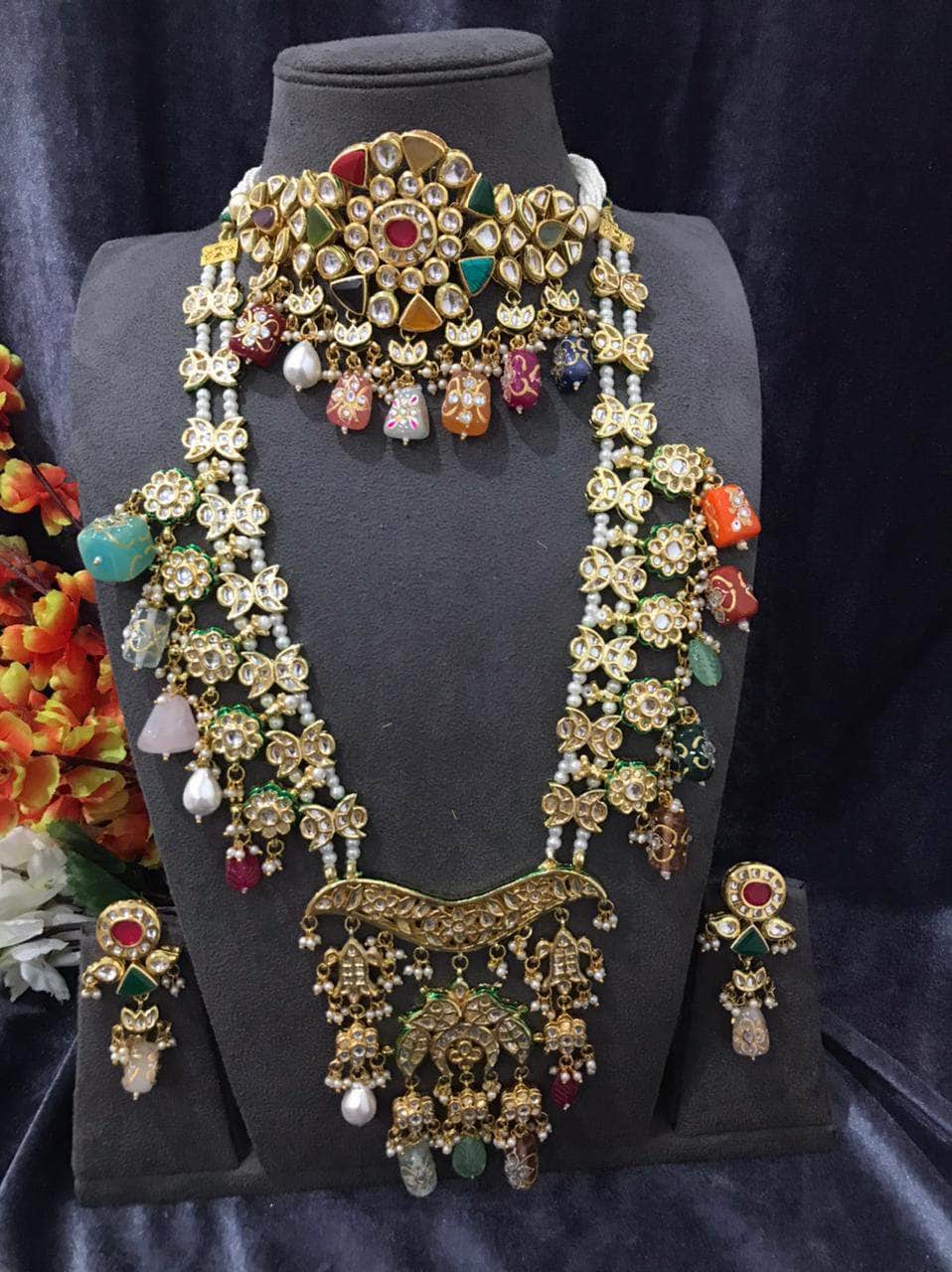 Zevar Bridal necklace Kundan Bridal Jewellery Set By Zevar
