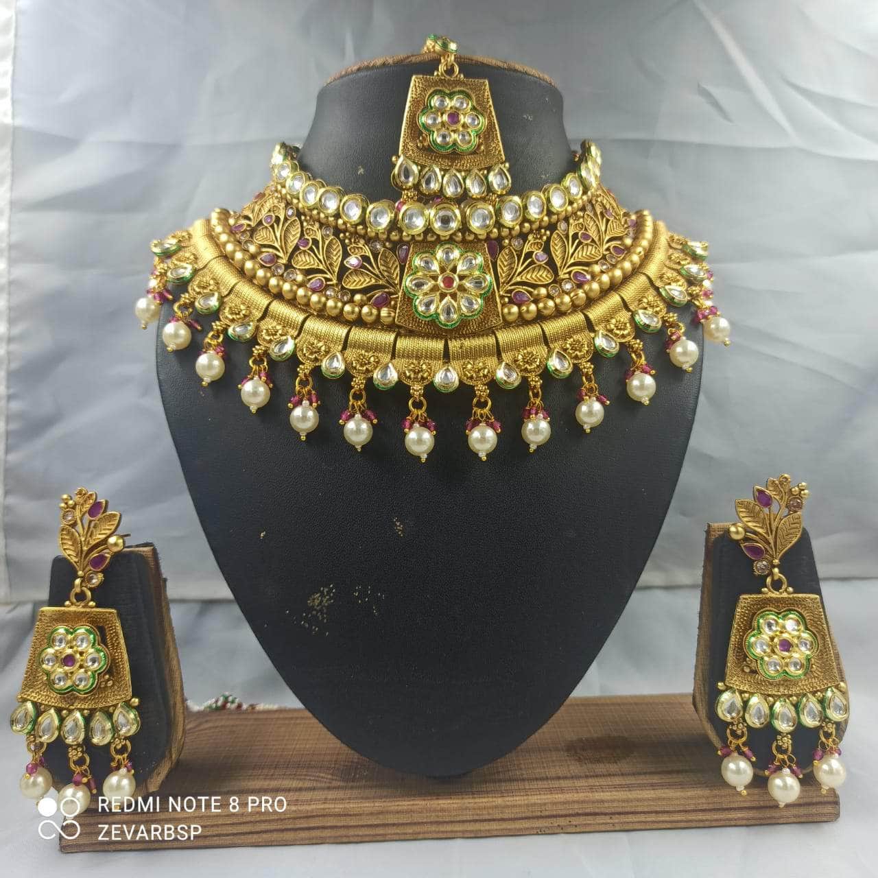 Zevar choker combo set Gold Pleted Choker Necklace By Zevar