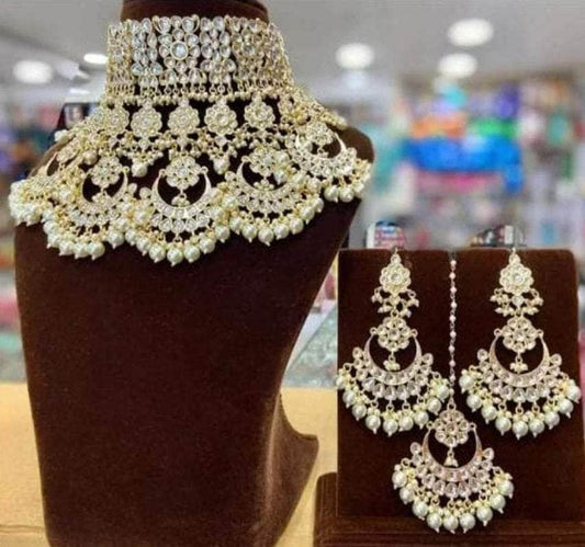 Zevar choker necklace Choke Necklace With Pearl By Zevar