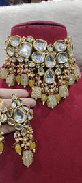 Zevar choker necklace Kundan Heavy Choker Necklace Set Vol 6 By Zevar