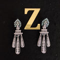 Zevar Earrings AD Earring lite green color by zevar