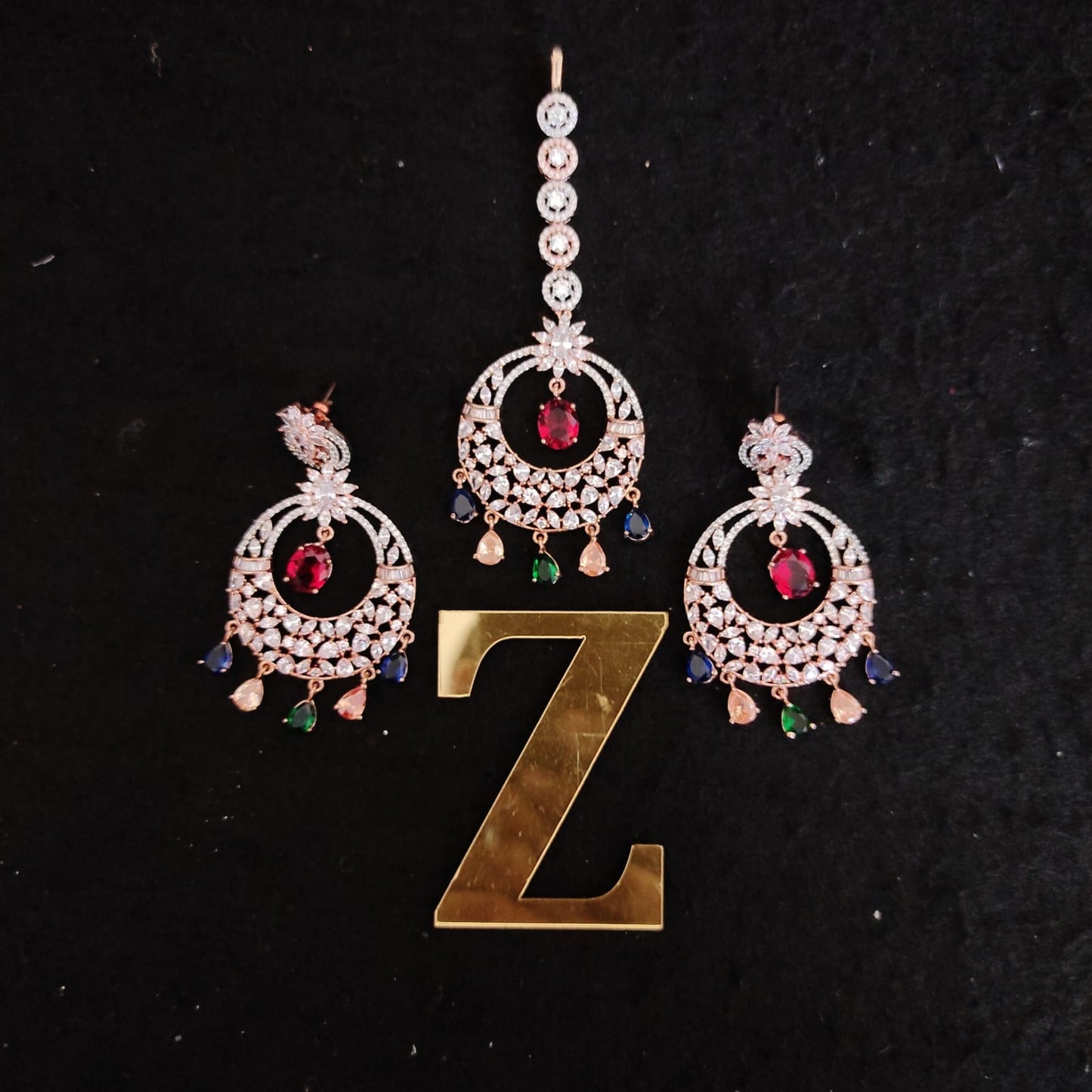Zevar Earrings AD Earring multi color by zevar