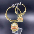 Zevar Earrings Antique Meenakari Jhumki Earring Desing By Zevar.