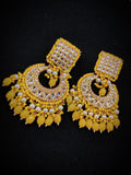 Zevar Earrings Copy of High Quality kundan earrings Meenakari Work Back Side Set By Zevar
