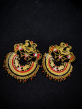 Zevar Earrings Copy of Real Meenakari Work Chandbali Design Earrings Set By Zevar