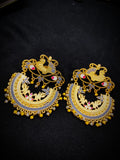 Zevar Earrings Copy of Real Meenakari Work kundan jhumka earrings Set By Zevar